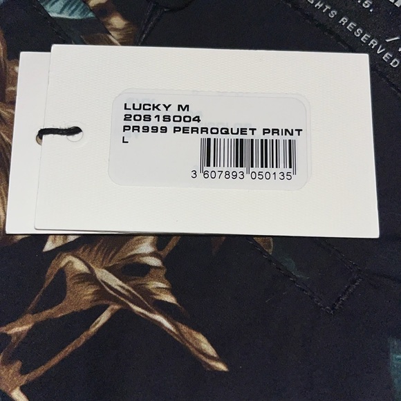 🆕 Eleven Paris Men's Tropical Parrot Print Bermuda Shorts Size L Multicolor - Picture 11 of 11